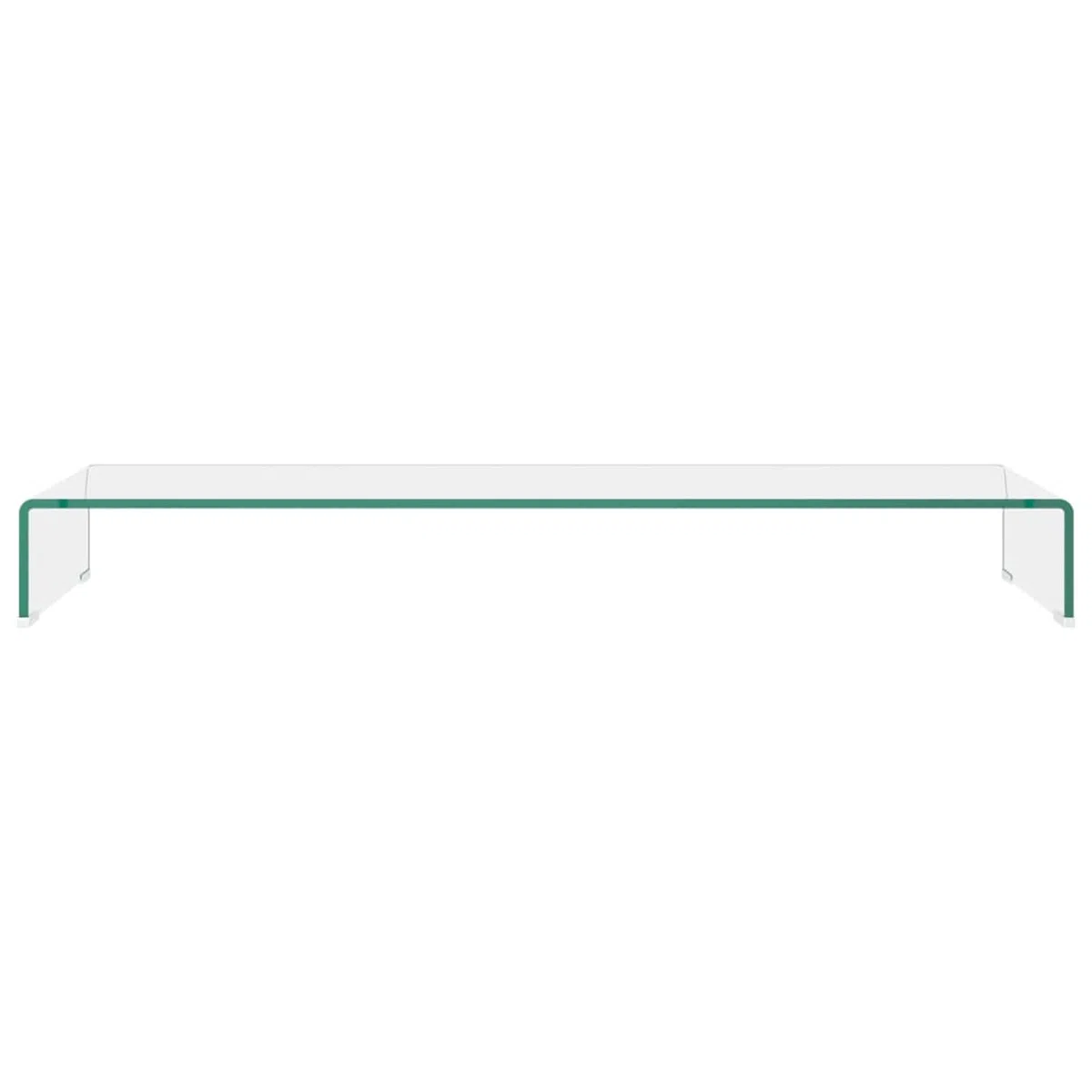 Stojak na telewizor/podnośnik monitora, stojak na ekran komputera, stojak na monitor biurko, akcesoria biurowe, akcesoria biurkowe, podstawa monitora, przezroczyste szkło 110 x 30 x 13 cm