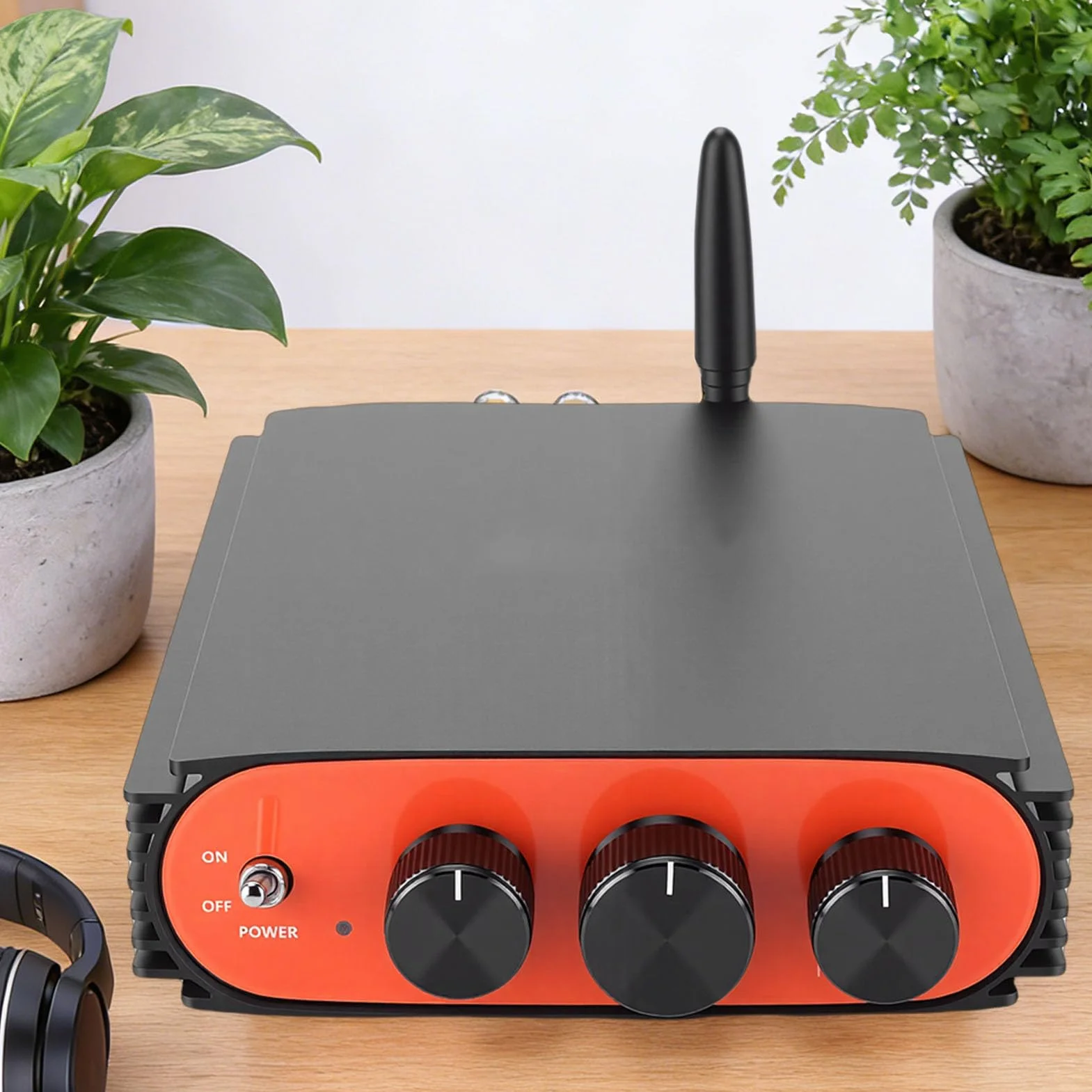 Jectse Płytka Wzmacniacza Audio o Mocy 600 W, Wzmacniacz Stereo Bluetooth, Układ Wielointerfejsowy TPA3255 DSP Dwukanałowy Wzmacniacz Stereofoniczny TPA3255, do Głośników (wtyczka UE)
