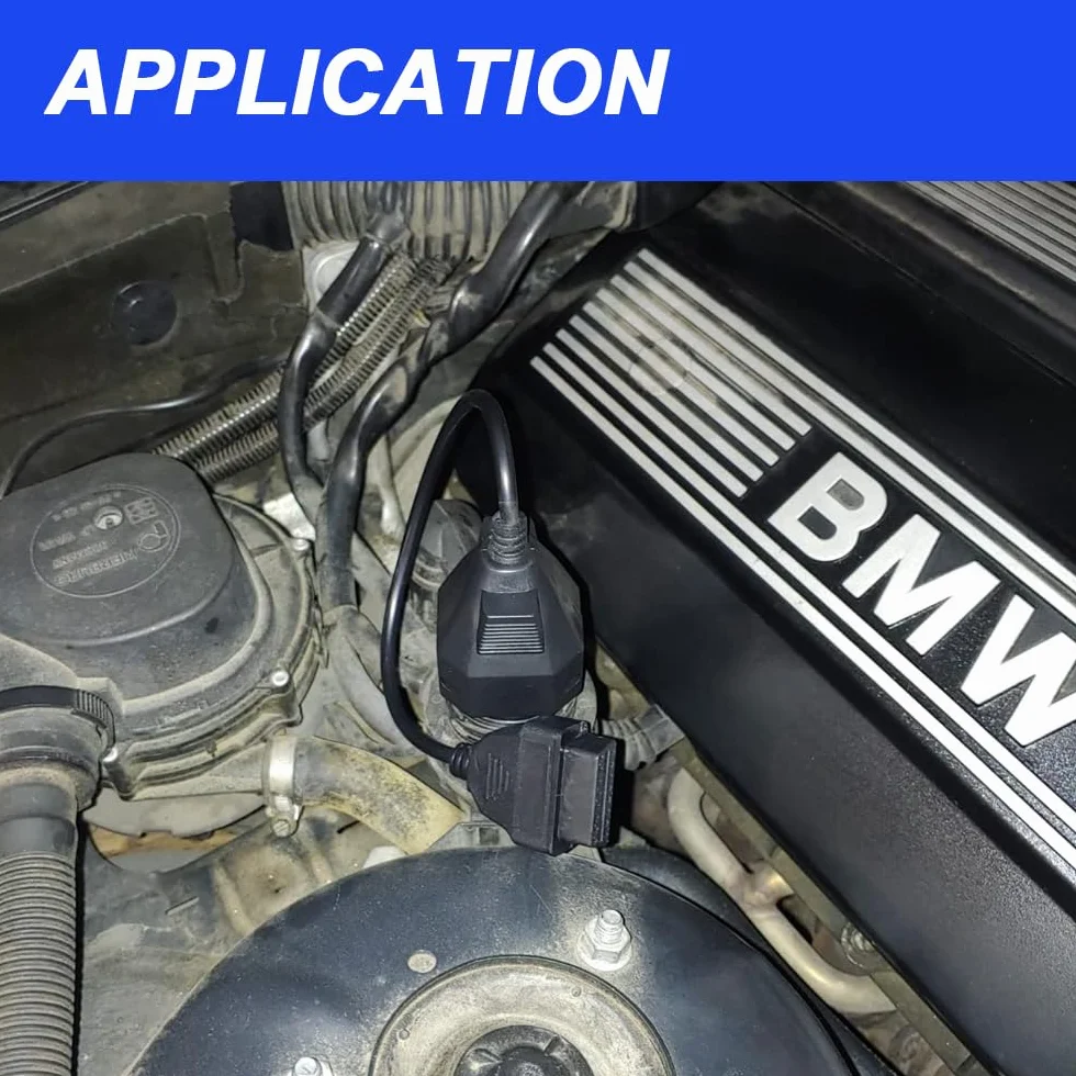 Kabel OBD 20-pinowy na OBD2 16-pinowy do BMW, adapter przedłużacz konwertujący 40 cm