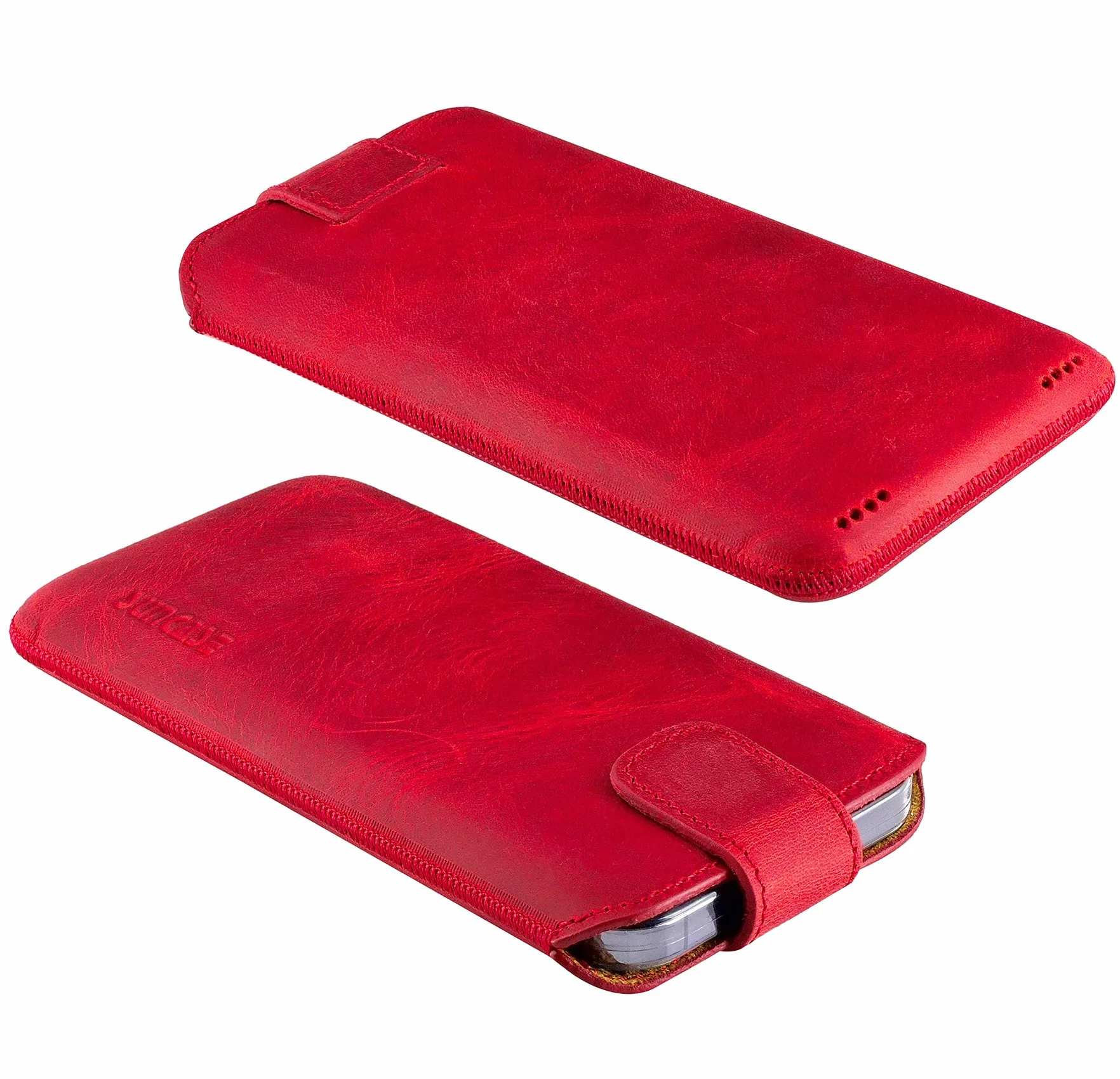 Suncase Etui kompatybilne z iPhone 14 Pro Max (6,7") ochronne z funkcją wyciągania, antyczna czerwień