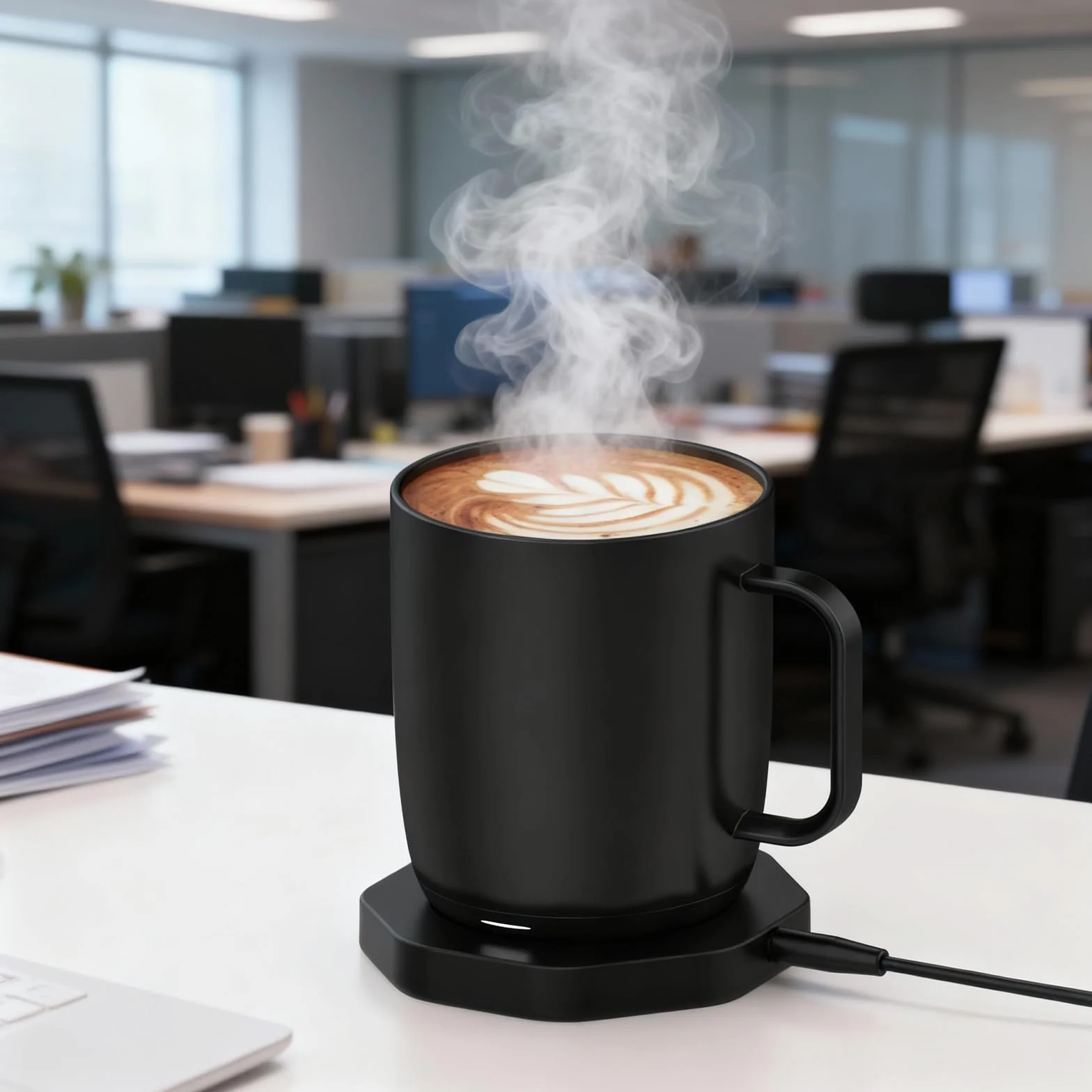 Zapasowa podstawa ładująca kompatybilna z Ember Temperature Control Smart Mug 2, stacja ładująca kubki, interfejs sondy stacja ładująca stacja ładująca