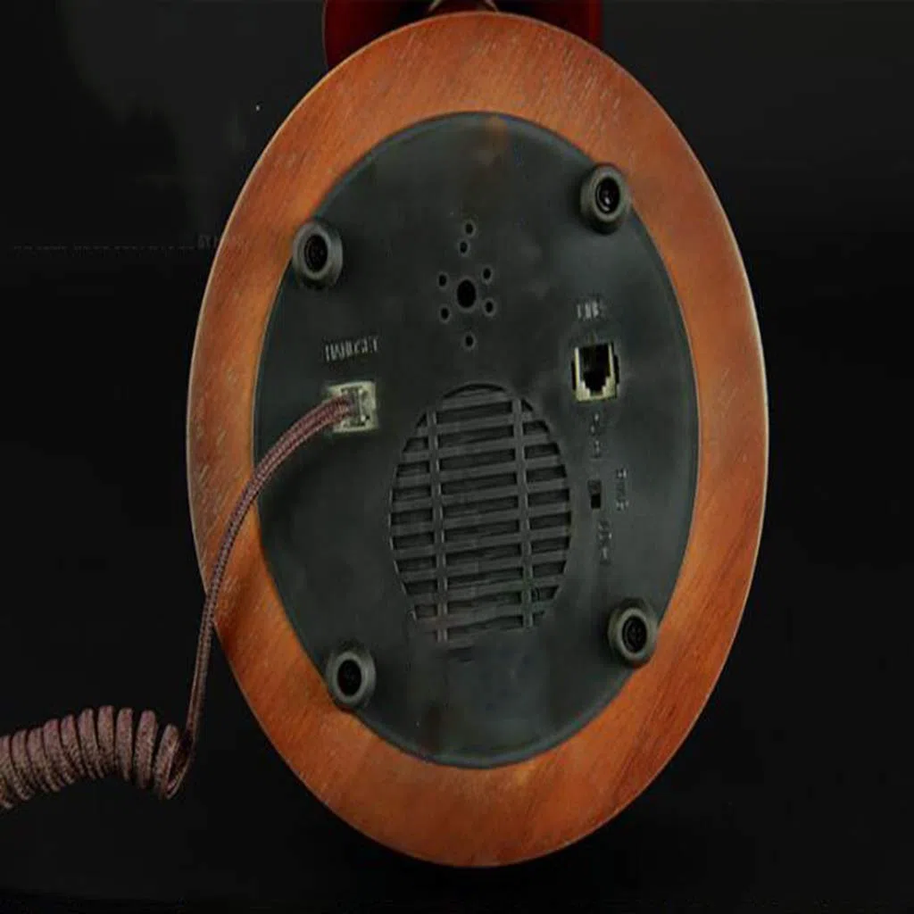 Telefon wiszący w stylu retro, dekoracja domu w stylu retro, lite drewno, antyczny, stacjonarny telefon przewodowy