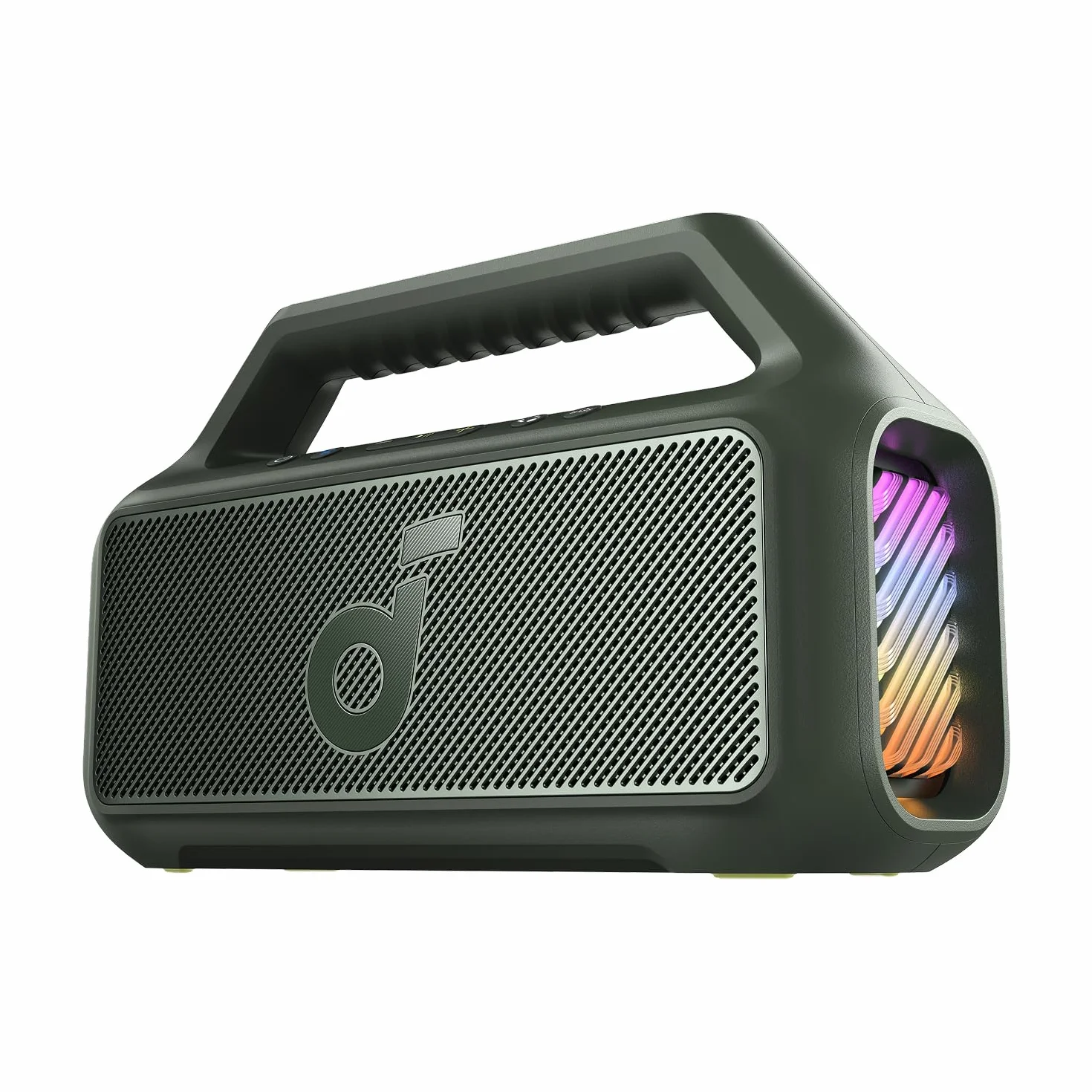 soundcore Boom 2 Głośnik zewnętrzny(odnowiony),80W,Subwoofer, BassUp 2.0, Czas odtwarzania 24 godz,Wodoodporność IPX7, Pływający,Światła RGB,USB-C,Niestandardowy korektor, Bluetooth 5.3