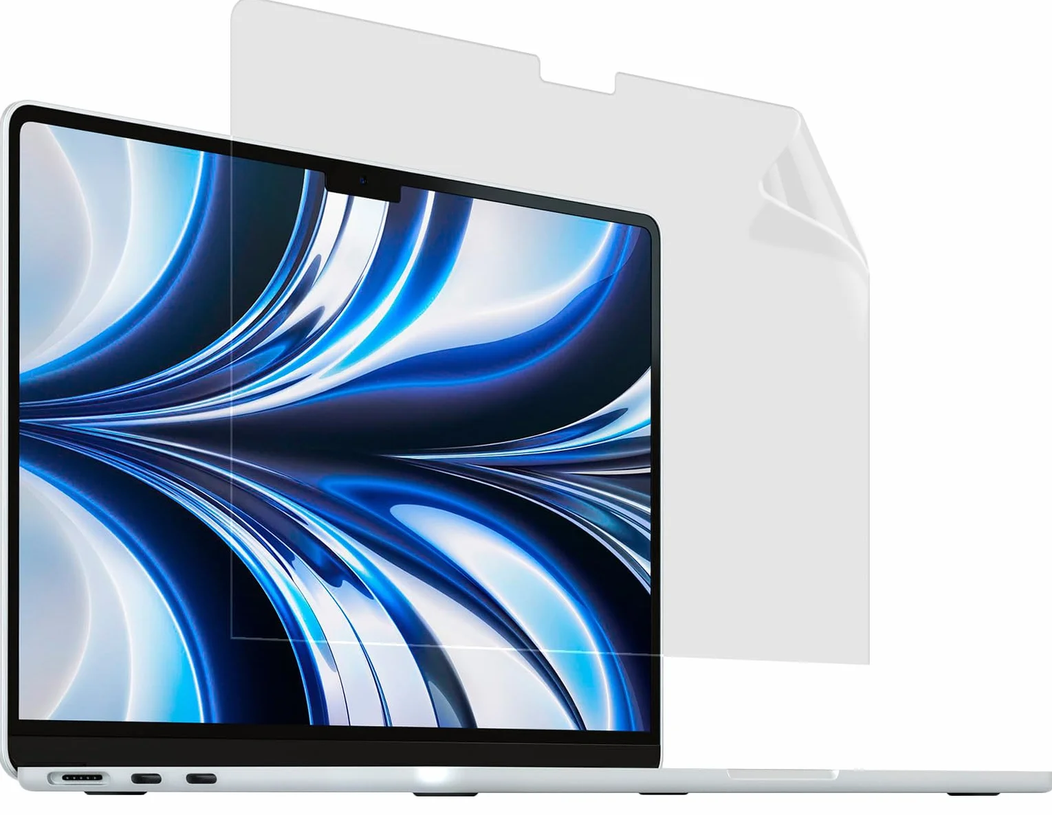 MyGadget Folia [przezroczysta] kompatybilna z Apple MacBook Air 15,3 cala [ model A2941-2023 M2 | A3114-2024 M3 ] ochrona wyświetlacza - folia ochronna na ekran - przezroczysta