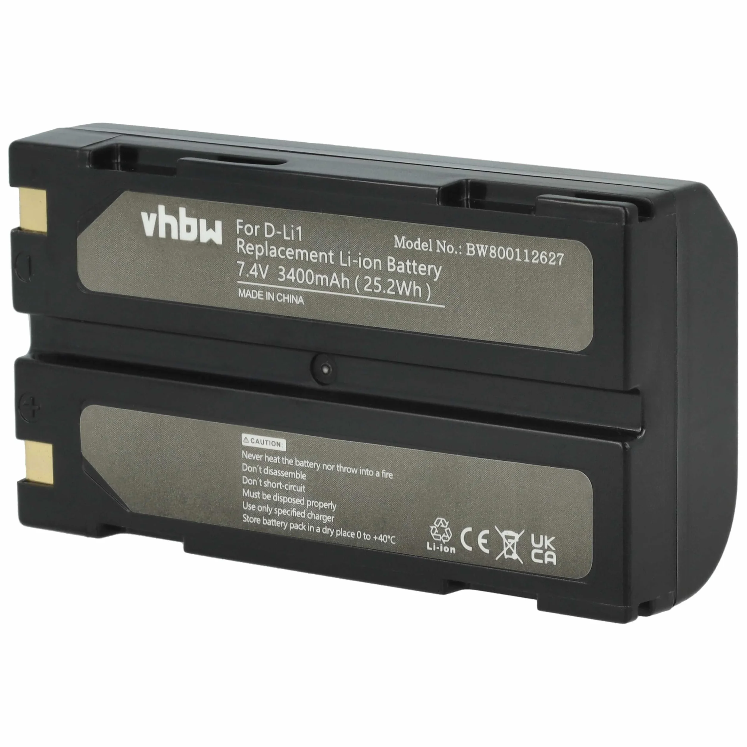 vhbw Akumulator kompatybilny z Spectra Precision SP80 GNSS, SP60 GNSS (3400 mAh 7,4 V litowo-jonowy)