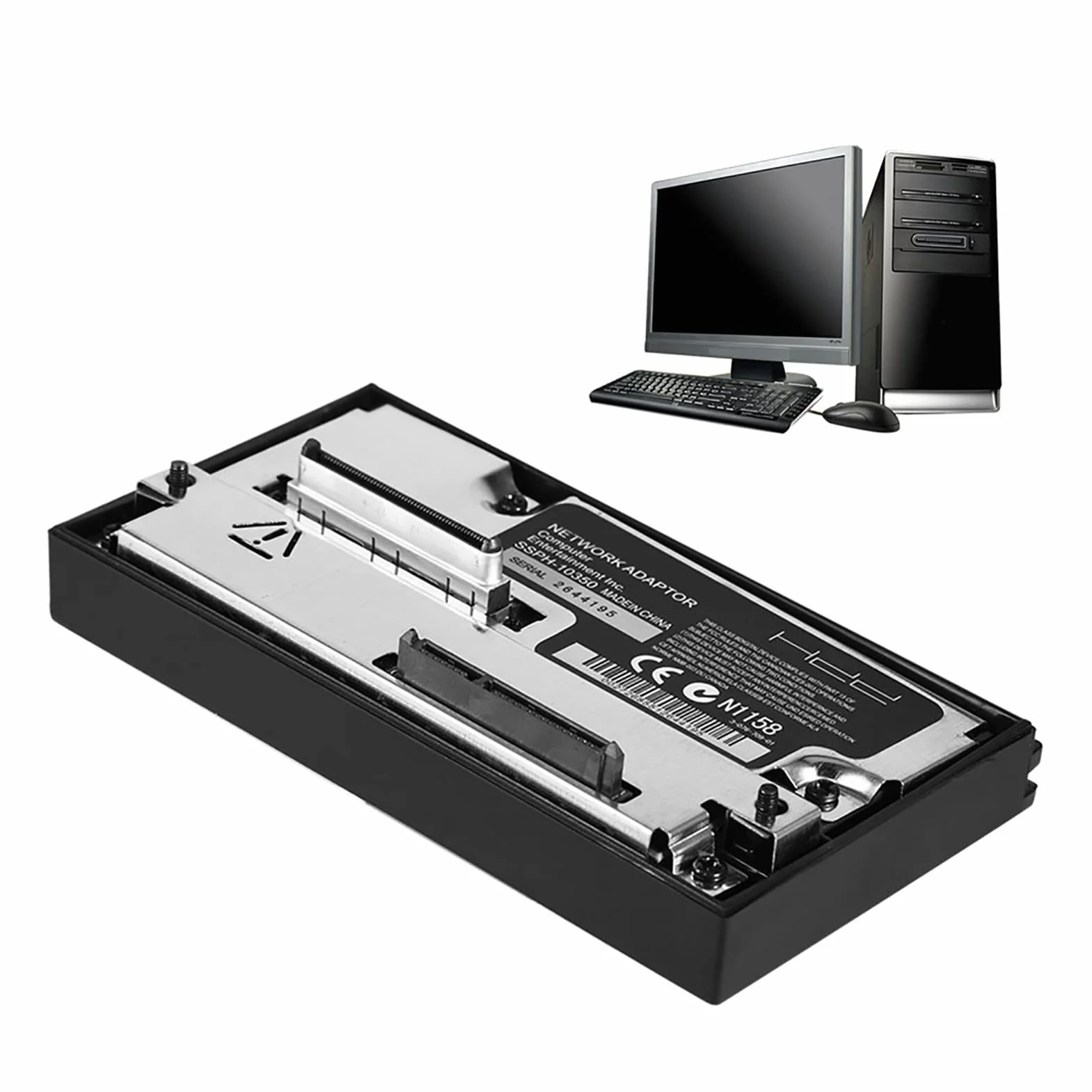 Adapter sieciowy do PS2, interfejs SATA, adapter sieciowy, SATA HDD adapter dysku twardego kompatybilny z Playstation 2, bez IDE