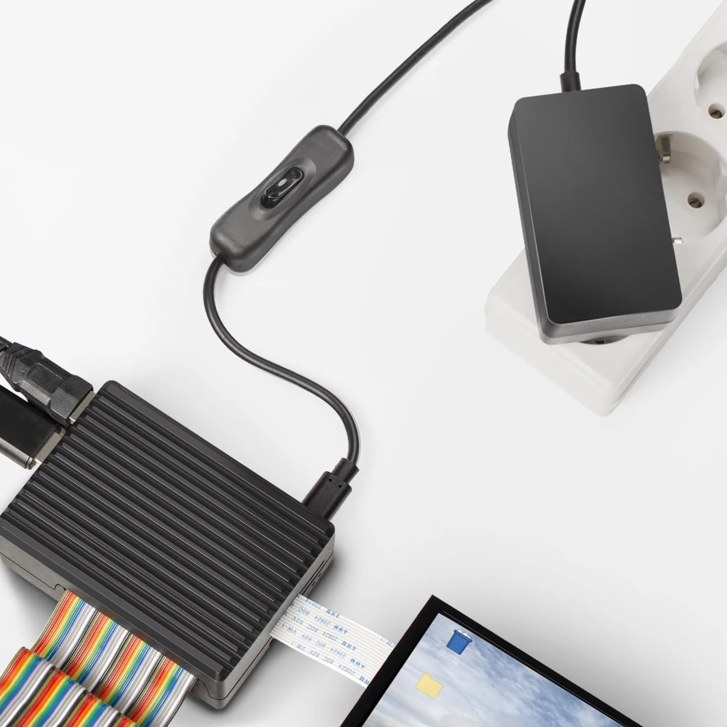 Miuzei Raspberry Pi 4 i 3 zasilacz sieciowy 5 V 4,1 A 20,5 W, adapter USB C, zasilanie z włącznikiem/wyłącznikiem, wtyczka EU, ładowarka do modeli Raspi 3 i 4 B 8 GB/ 4 GB/ 2 GB/ 1 GB