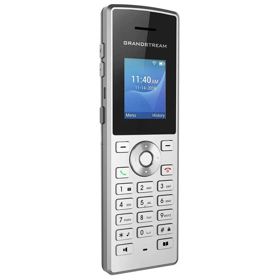 Grandstream Networks WP810 Stały telefon Czarny, Metaliczny 2 Linie TFT WiFi