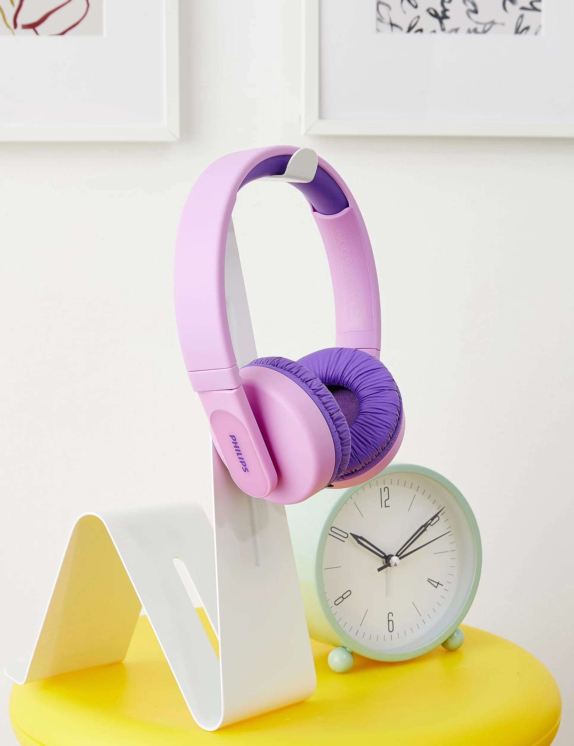PHILIPS Kids Bezprzewodowe słuchawki nauszne, Bezprzewodowe słuchawki Bluetooth dla dzieci z kontrola głośności, Słuchawki dla dzieci, 28g odtwarzania, Kolorowe, Lekkie, Różowy (Pink), Podświetlane