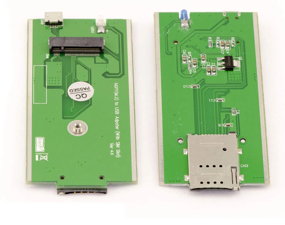 KALEA-INFORMATIQUE Adapter USB M.2 WWAN LTE z gniazdem SIM 3G 4G