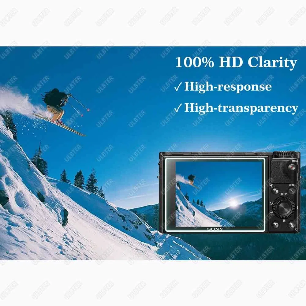 ULBTER DSC-RX100 Ochraniacz ekranu do aparatu Sony RX100 VII VI V IV III II I RX100VII RX100VI RX100IV, twardość 9H 0,3 mm 9H szkło hartowane Flim Anti-Scrach Anti-Bubble Anti-Water Anti-Dust [3