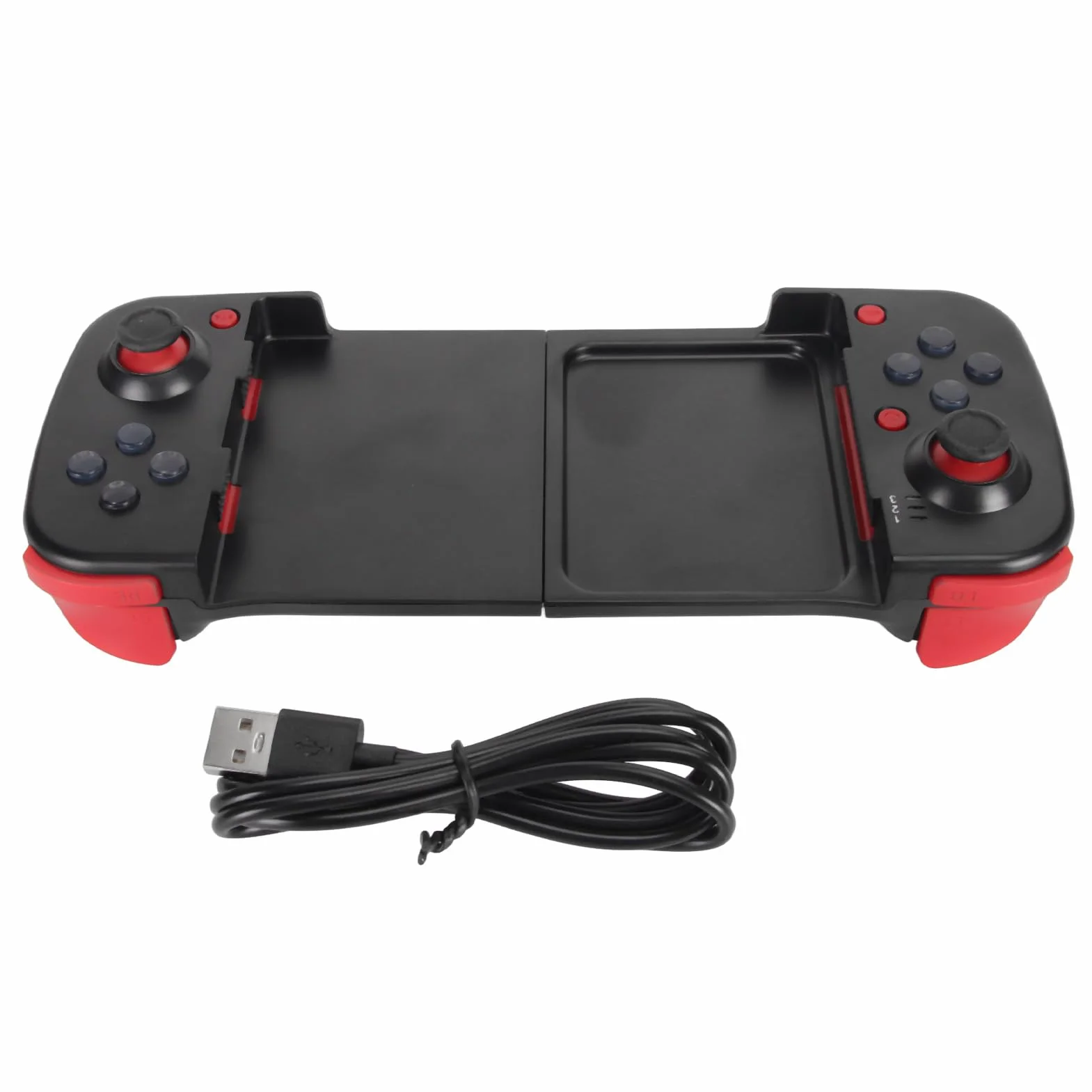 Kontroler do Gier Mobilnych z Bluetooth, Rozciągliwy Gamepad do Telefonu Bezprzewodowego, Kontroler Wrażliwy na Strzelanki Joysticki Obsługa Gamepada dla na na