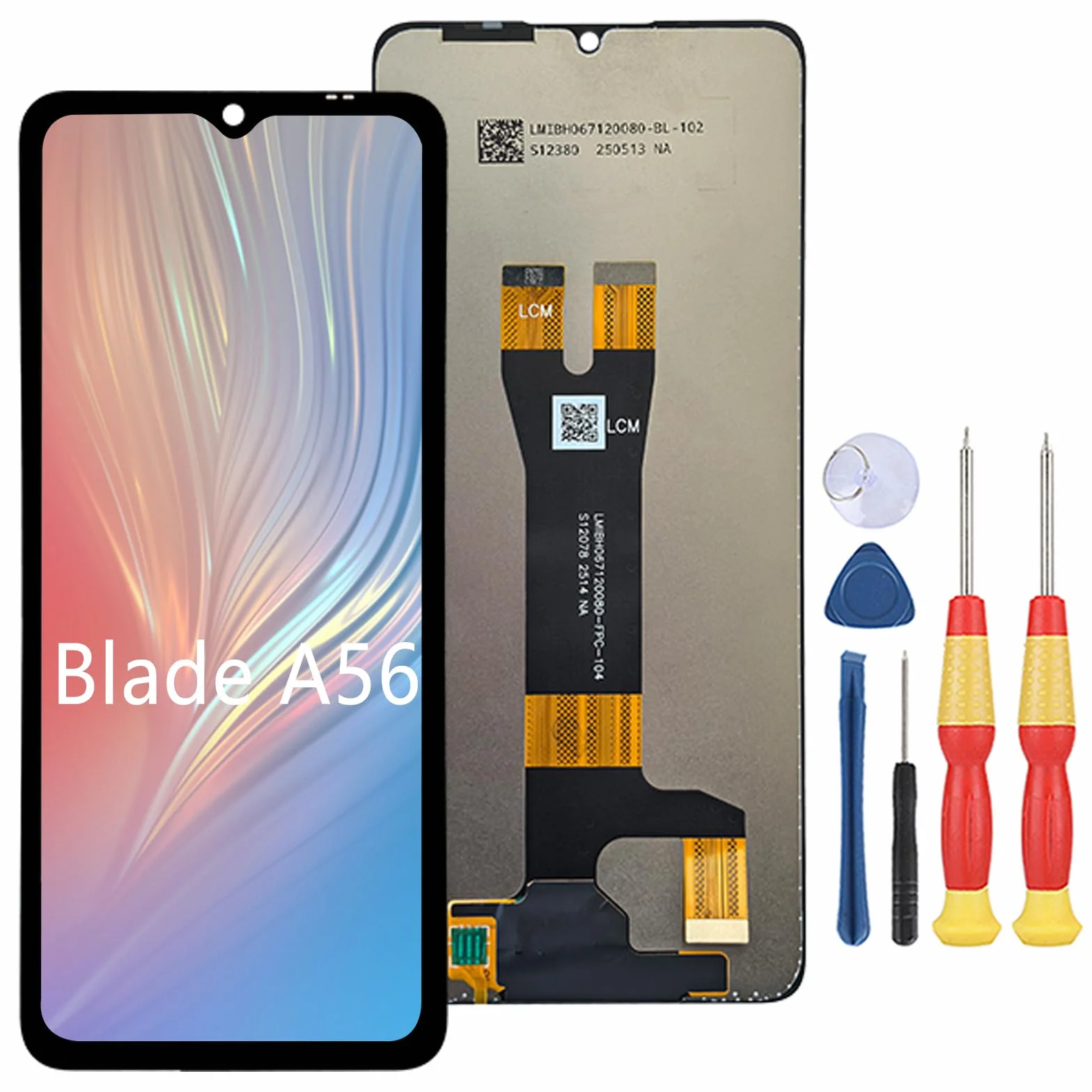 Wyświetlacz LCD kompatybilny z wyświetlaczem LCD ZTE Blade A56, montaż ekranu dotykowego, naprawa części zamiennych z narzędziami.