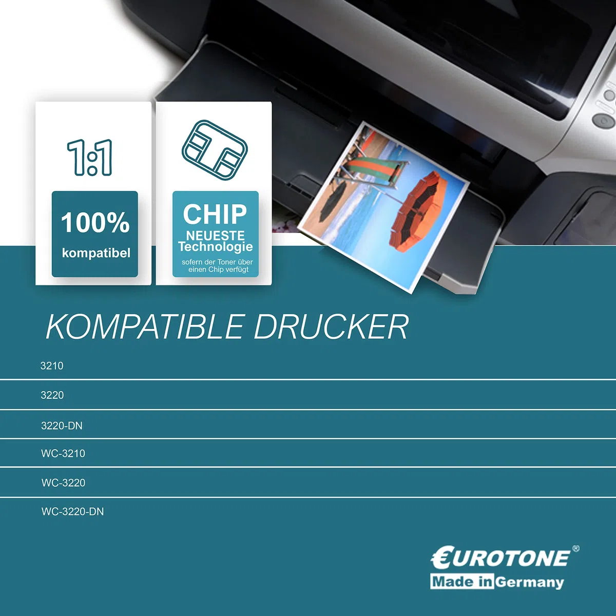1x Eurotone XXL toner do Xerox WC 3210 3220 DN zastępuje 106R01486 czarny