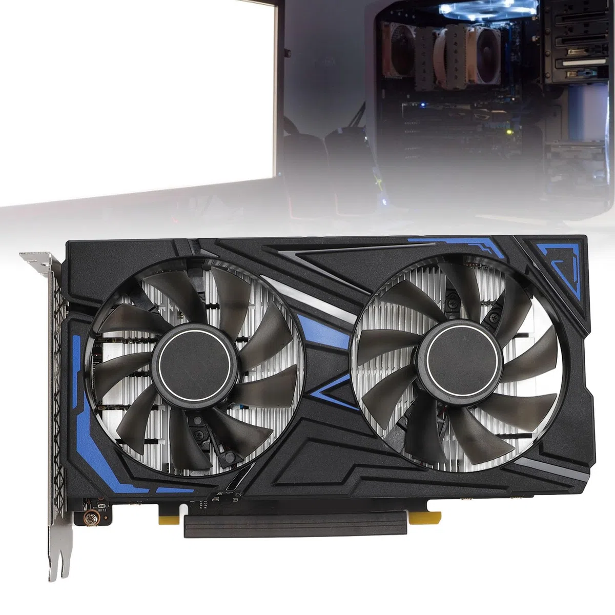 Karta Graficzna, 4 GB GDDR5 128-bitowy, 1485 MHz, Taktowanie Rdzenia, Zegar Pamięci 8000 MHz, Karta Graficzna PCI Express 3.0 X16, Dwa Ciche Wentylatory Chłodzące do Komputerów