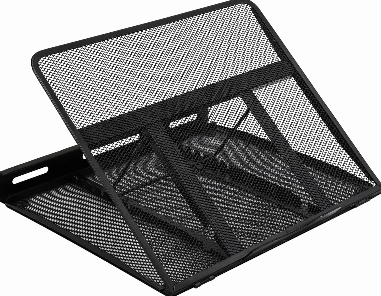 Amazon Basics Podstawka pod laptopa wentylowana regulowana ergonomiczna 17,3 cala 43,9 cm czarna