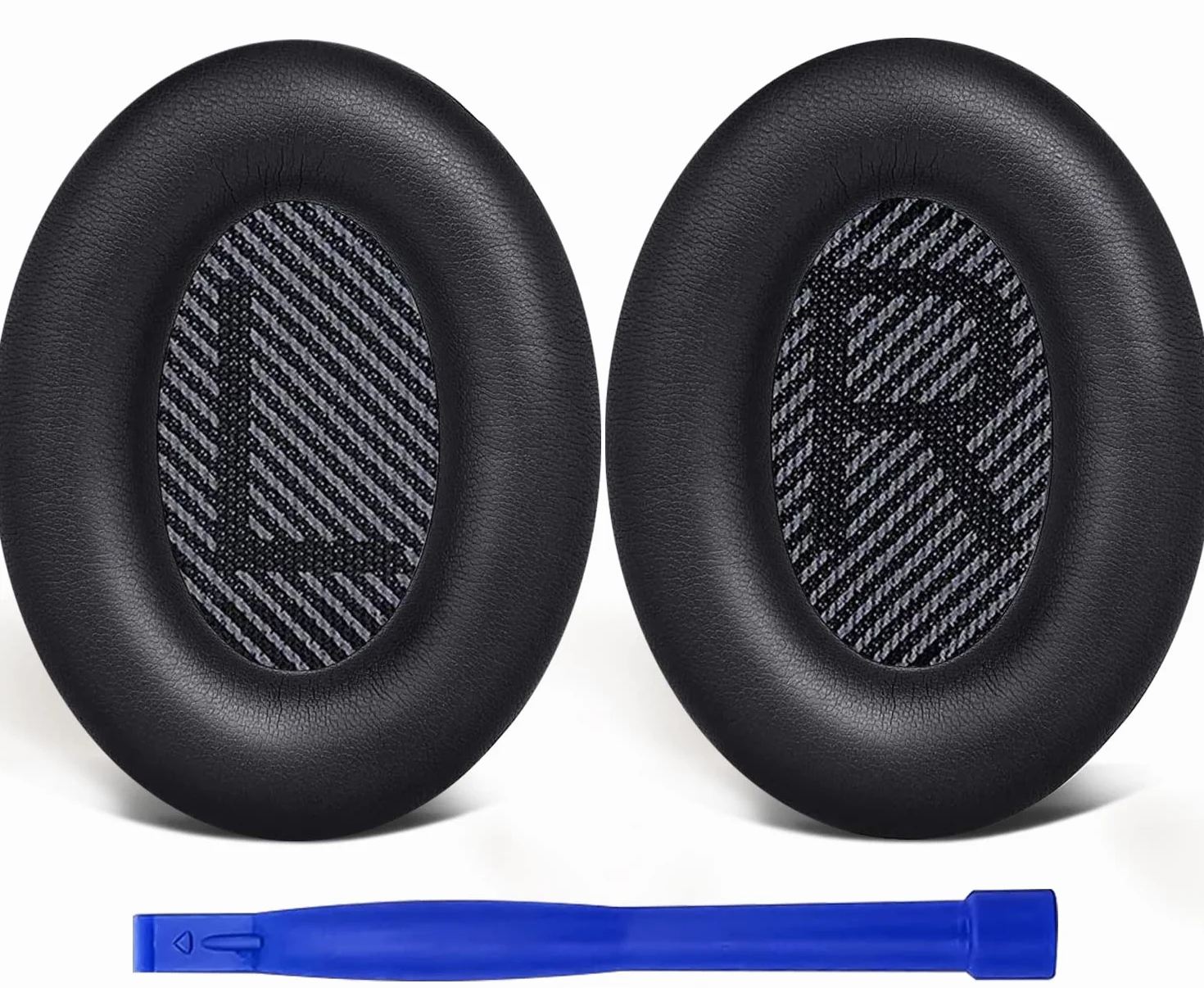 SoloWIT® wymienne poduszki nausznik do Bose QuietComfort 35 (QC35) i Quiet Comfort 35 II (QC35 II) słuchawki bezprzewodowe (Czarny)