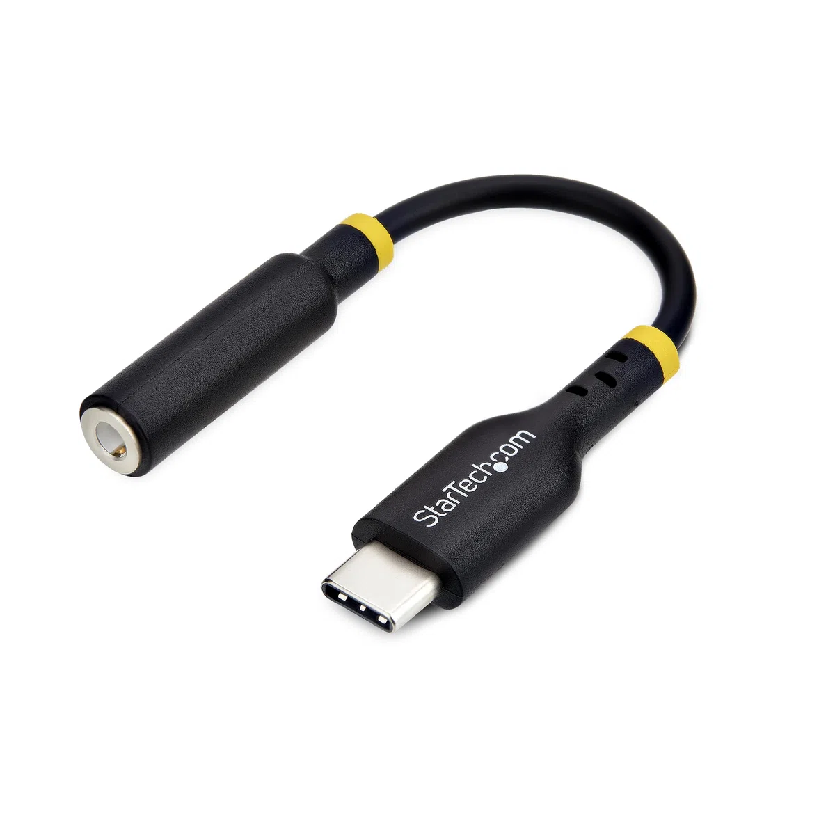 StarTech.com Adapter audio USB-C na 3,5 mm TRRS gniazdo słuchawkowe/słuchawkowe, USB typu C Aux Dongle, Hi-Fi 32-bitowy DAC, do PC/telefonu