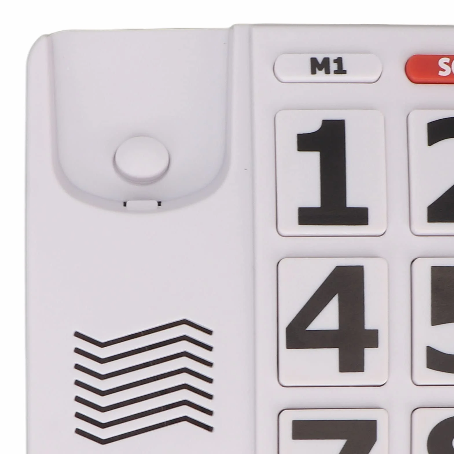 Telefon Stacjonarny z Dużymi Przyciskami dla Seniorów, Głośny Dzwonek, Szybkie Wybieranie