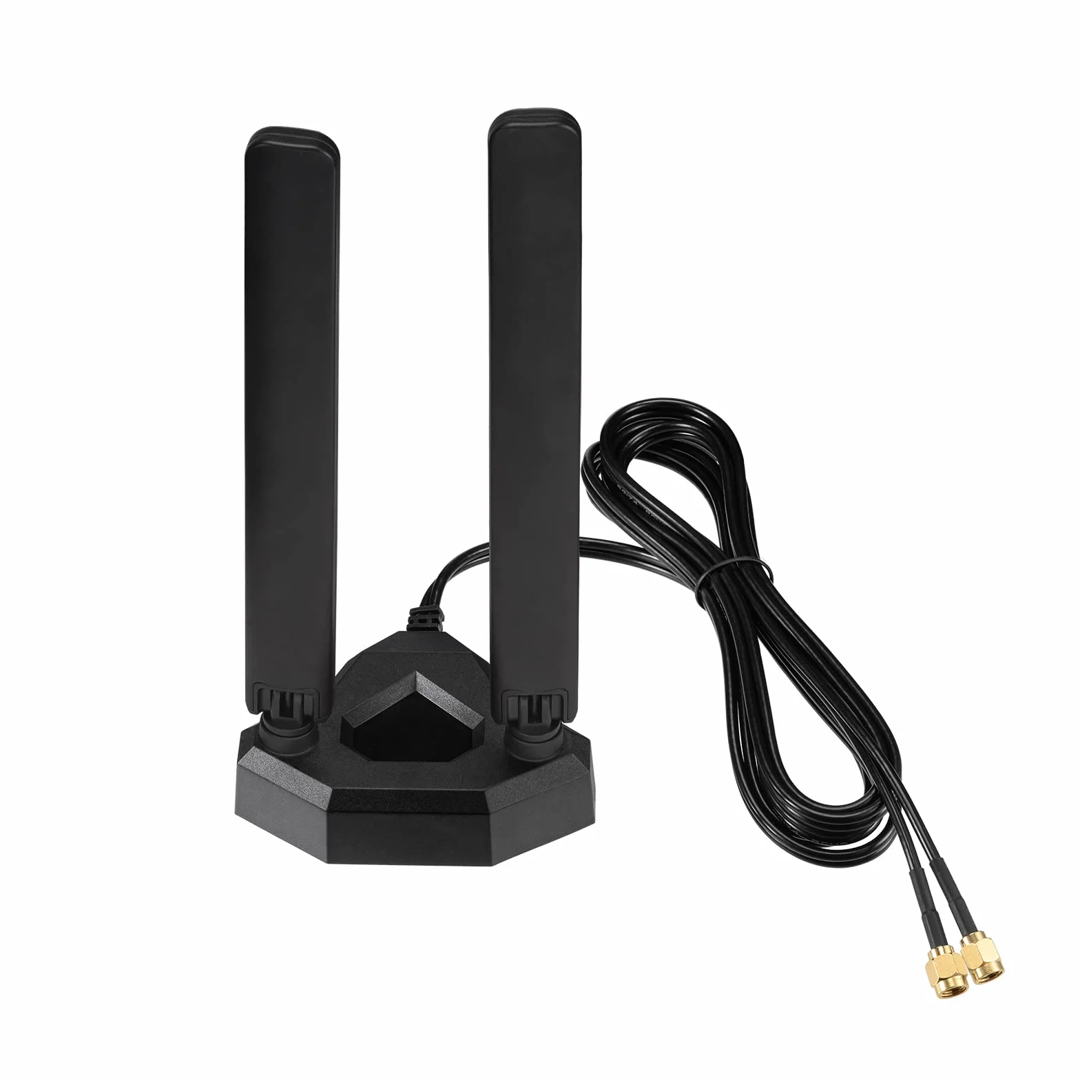 Eightwood Antena Tri-Band WiFi 6E 2,4 GHz 5,8 GHz 6 GHz RP-SMA magnetyczna 2 m