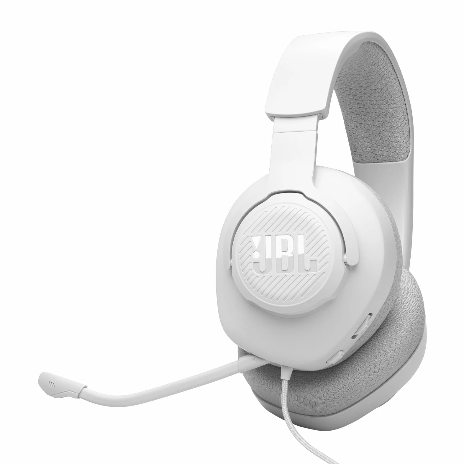 JBL Quantum 100 M2 Słuchawki Przewodowe z Mikrofonem, 3,5 mm, Białe
