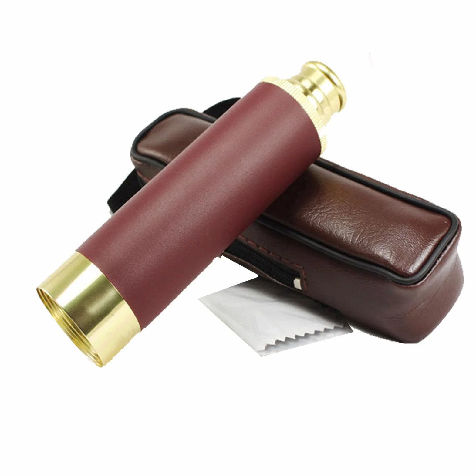 Vikye Retro Teleskop Piracki, Przenośny Składany Teleskop Ręczny z możliwością Powiększania 25x30, Zabytkowy Monokular na Kemping, Polowanie, Pływanie łódką (25x0)