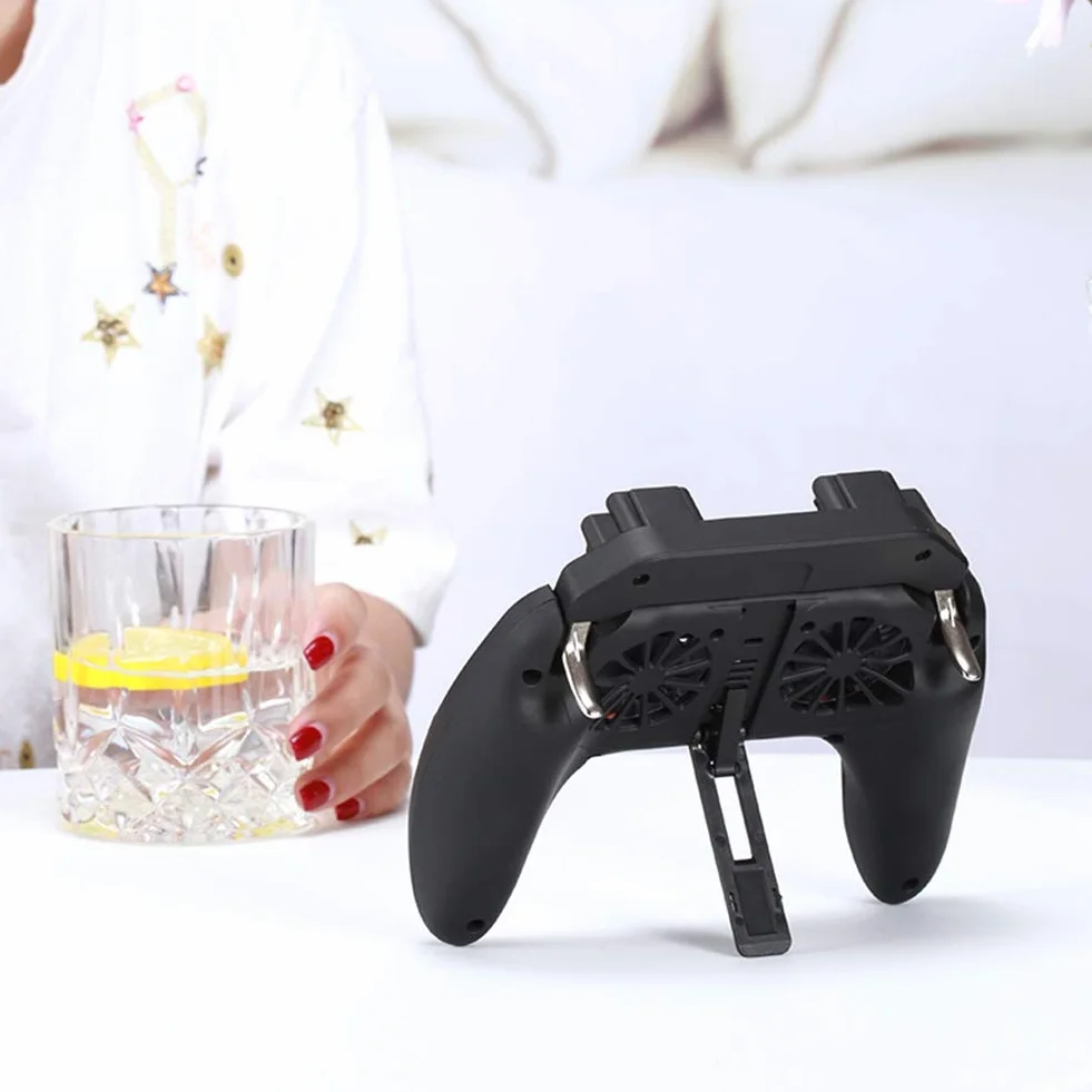 Sutinna Gamepad do smartfona, kontroler gier podwójny kontroler do telefonu komórkowego z wentylatorem 2500mAh/5000mAh(5000 mah)
