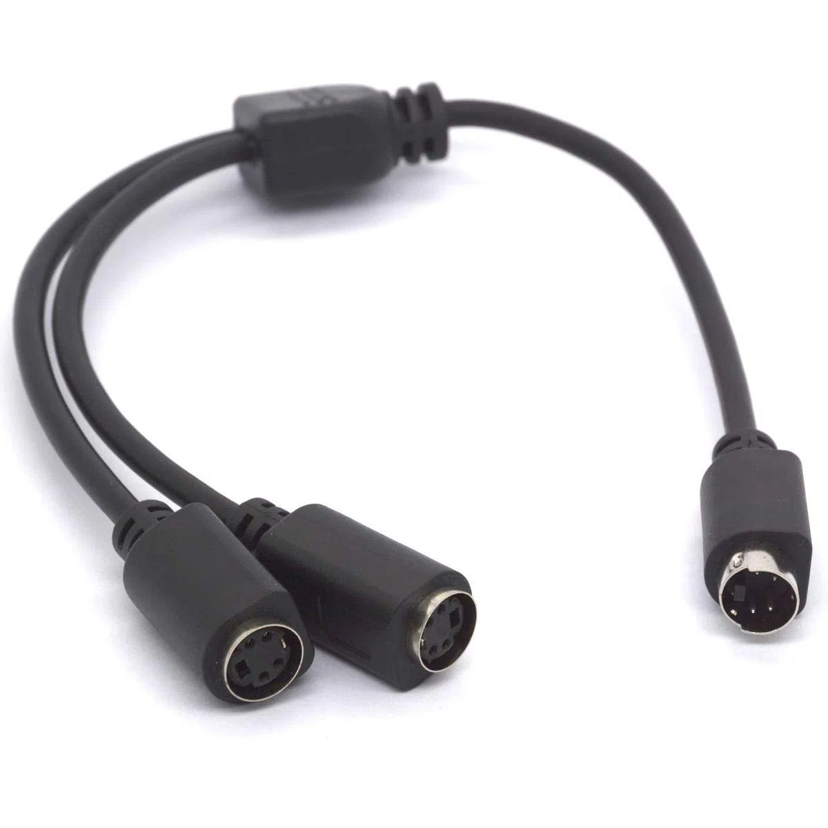 Kabel SVHS, S-Video, rozdzielacz, 4-pinowy adapter Mini-DIN, rozdzielacz A, sygnał wideo SVHS – wtyczka na 2 gniazda. 2-drożny rozdzielacz Y do telewizorów, VCR, DVD