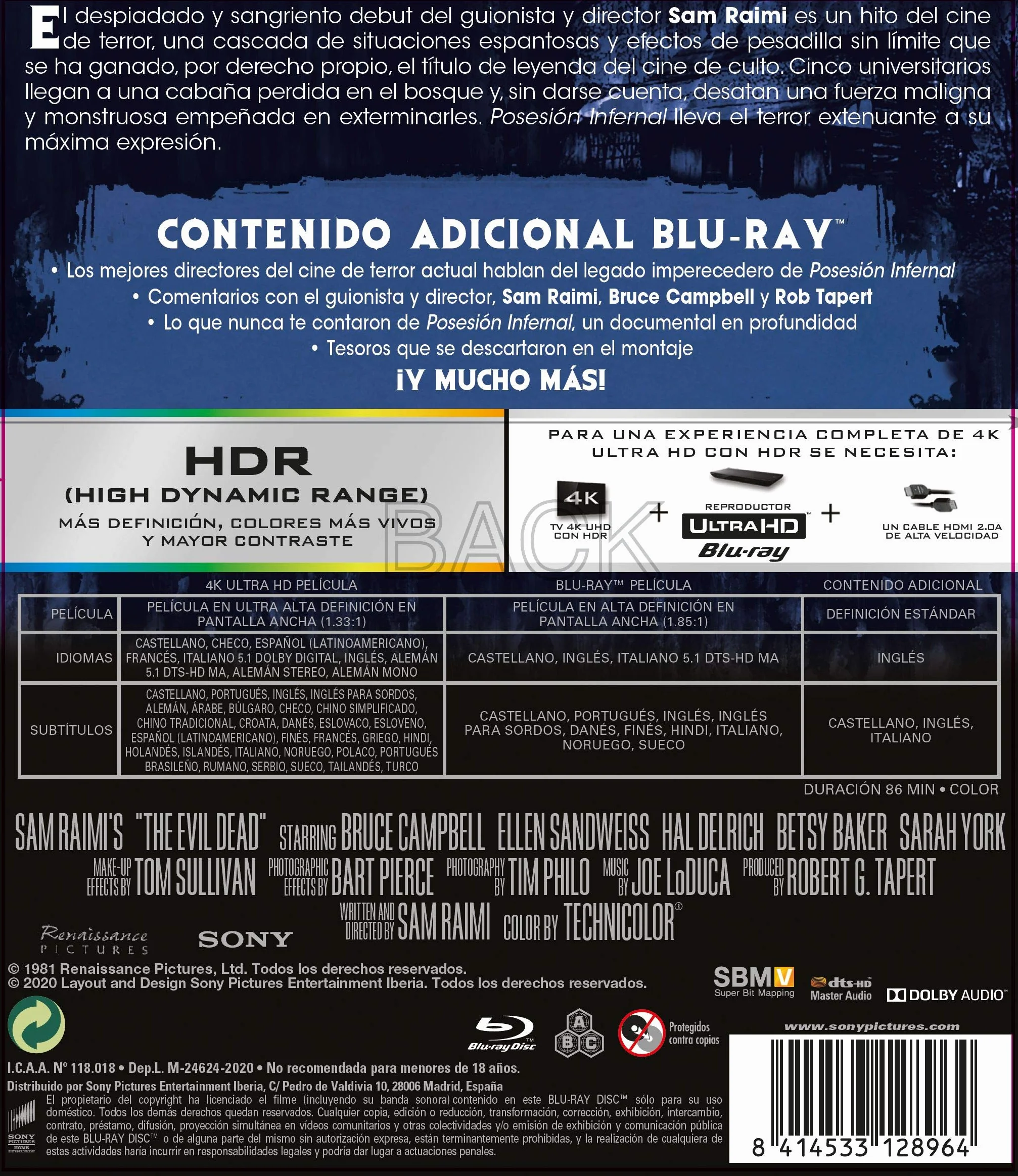 Posesión Infernal (4K UHD + Blu-ray)