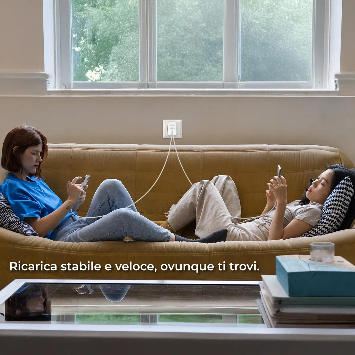 VulTech CC45-2C uniwersalna ładowarka 45 W GaN z 2 portami USB-C/Type-C PD3.0 QC3.0 PPS, kompatybilna ze smartfonami, tabletami i notebookami - biała, kompaktowa