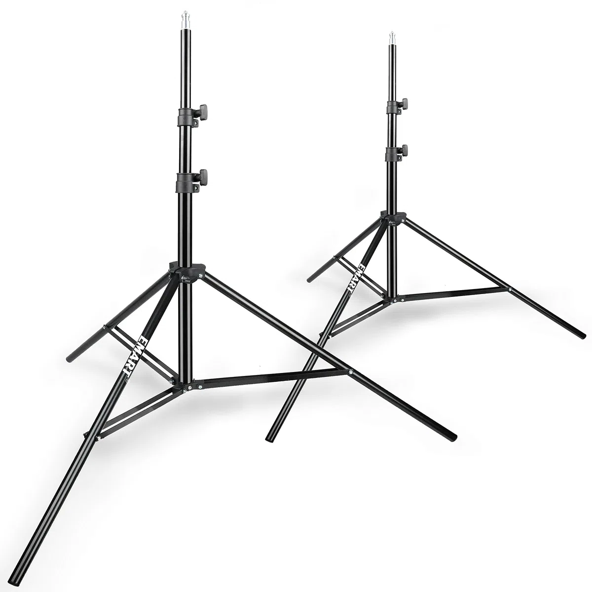 EMART 2,6 m, statyw ze stopu aluminium, 2 sztuki | Gwint 1/4", światło fotograficzne, parasol fotograficzny, softbox, kamera sportowa