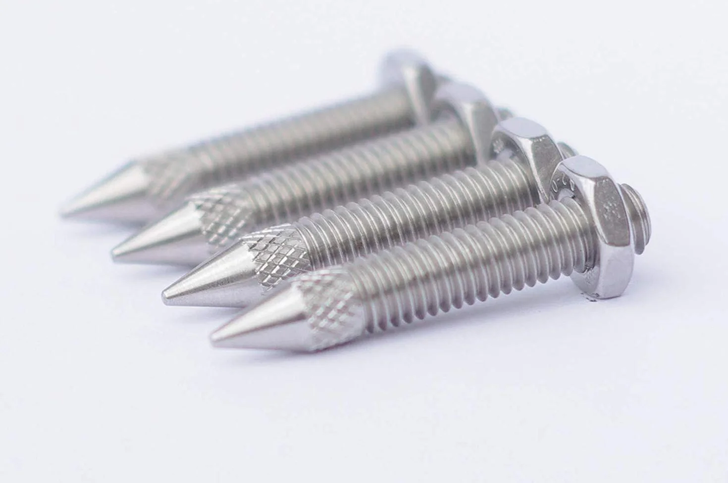 PrecisionGeek - Kolce Głośnikowe M6 x 24mm L- 35mm, Stal Nierdzewna (4 sztuki)