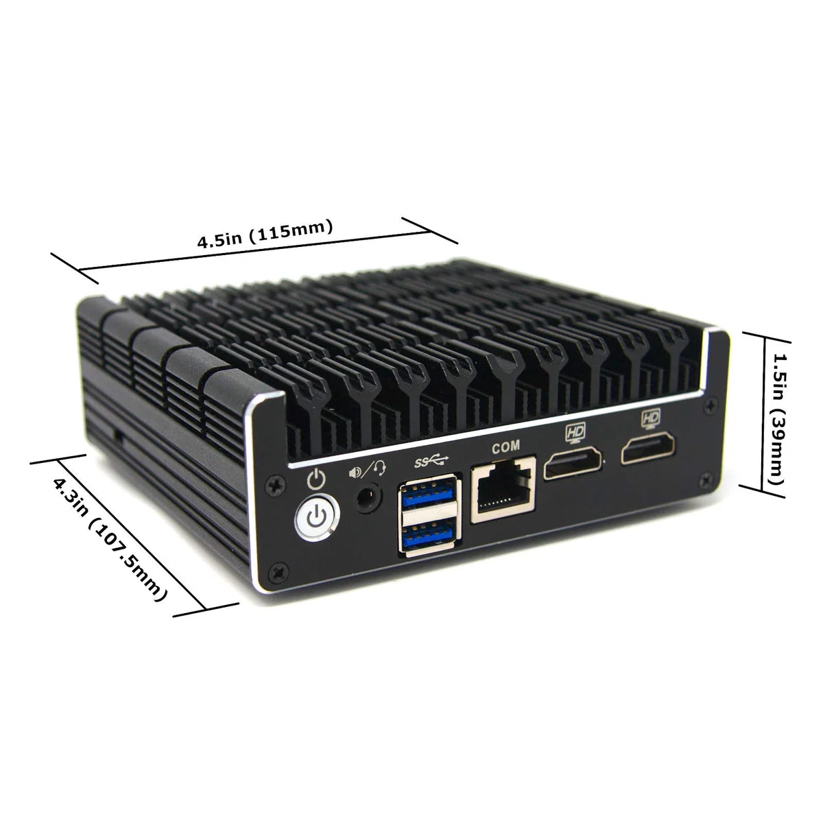 Protectli Vault FW4B - 4 porty, Firewall/Firewall/Mini PC - Intel Quad Core, AES-NI, 8GB RAM, 120GB mSATA SSD