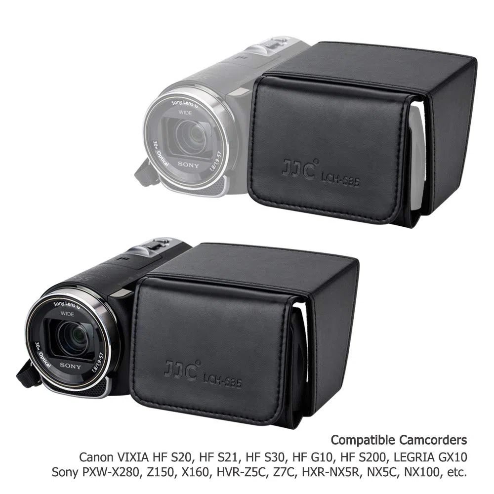 JJC Osłona ekranu LCD do ekranów 3,5 cala, odchylana kamera DSLR, osłona przeciwsłoneczna z ekranem LCD do Sony PXW-X280, Z150, X160, Z7C, HXR-NX5R, NX5C, NX100