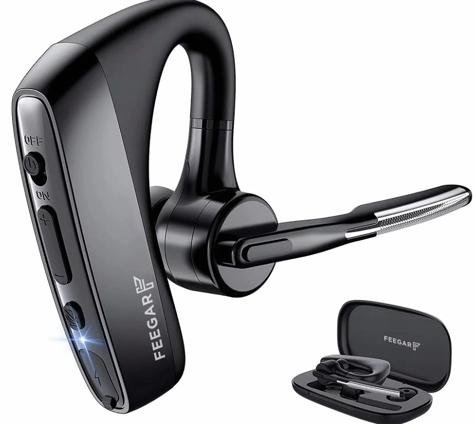Feegar Bond Pro Słuchawka Bluetooth 5.1 Zestaw słuchawkowy Bezprzewodowy 16h Dual Micro CVC 8.0 Multipoint Type-C Szybkie ładowanie