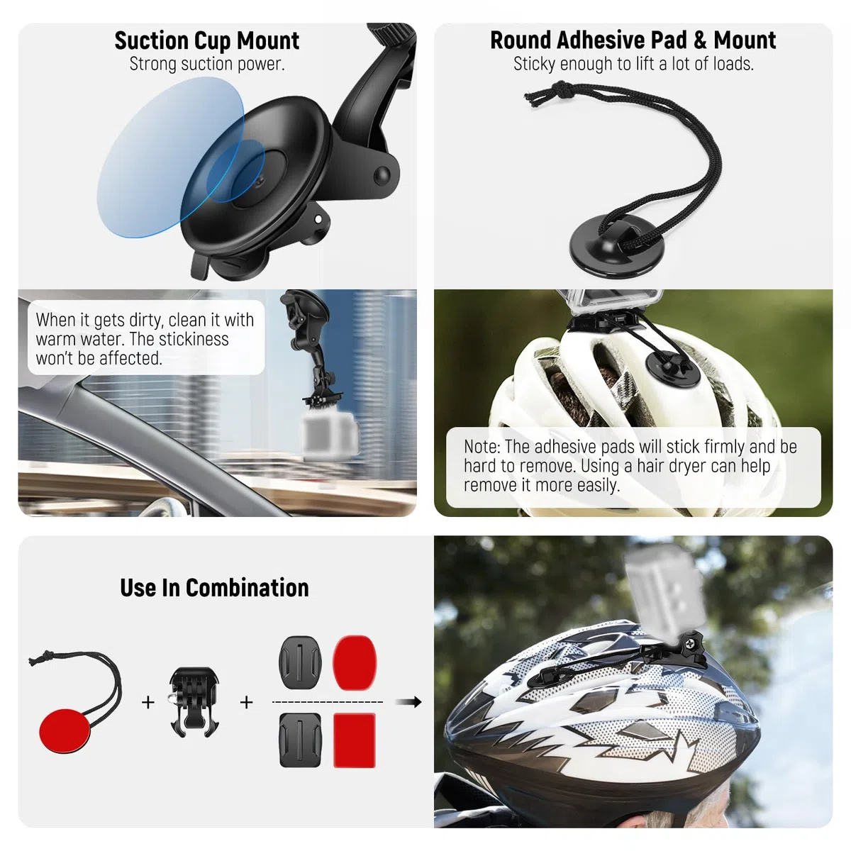NEEWER Zestaw akcesoriów do kamery sportowej 51 w 1, kompatybilny z GoPro Hero 13 12 11 10 Max Insta360 GO3S GO3 X4 X3 DJI Osmo Action 5 Pro 4 3 AKASO APEMAN, w zestawie pudełko do przechowywania