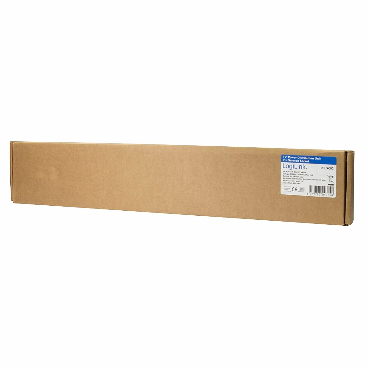 LogiLink PDU9C02 rozdzielacz zasilania PDU 9 x gniazdo sieciowe, PDU9C02 (jednostka PDU 9 x gniazdo sieciowe czarny)