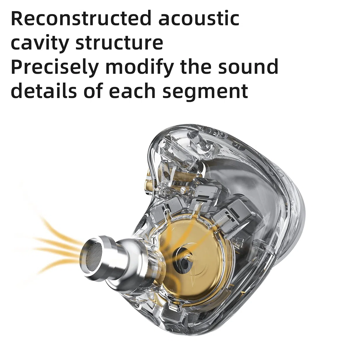 KZA COUSTICS KZ ZAS w dousznym monitorze, 7BA+ 1DD Hybrid Sterowniki HiFi, słuchawki douszne do gier z kablem 0,75 mm do 2-pinowego, zdejmowane w kolorze OFC, posrebrzane dla muzyków i audiofilów