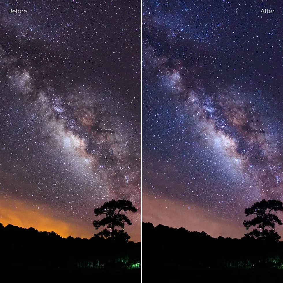 K&F Concept 67 mm Naturalny Filtr Nocny do Fotografii Nocnej Nieba / Gwiazdy Astrofotografii, Szkło Optyczne Dwustronny (Seria Nano-X)