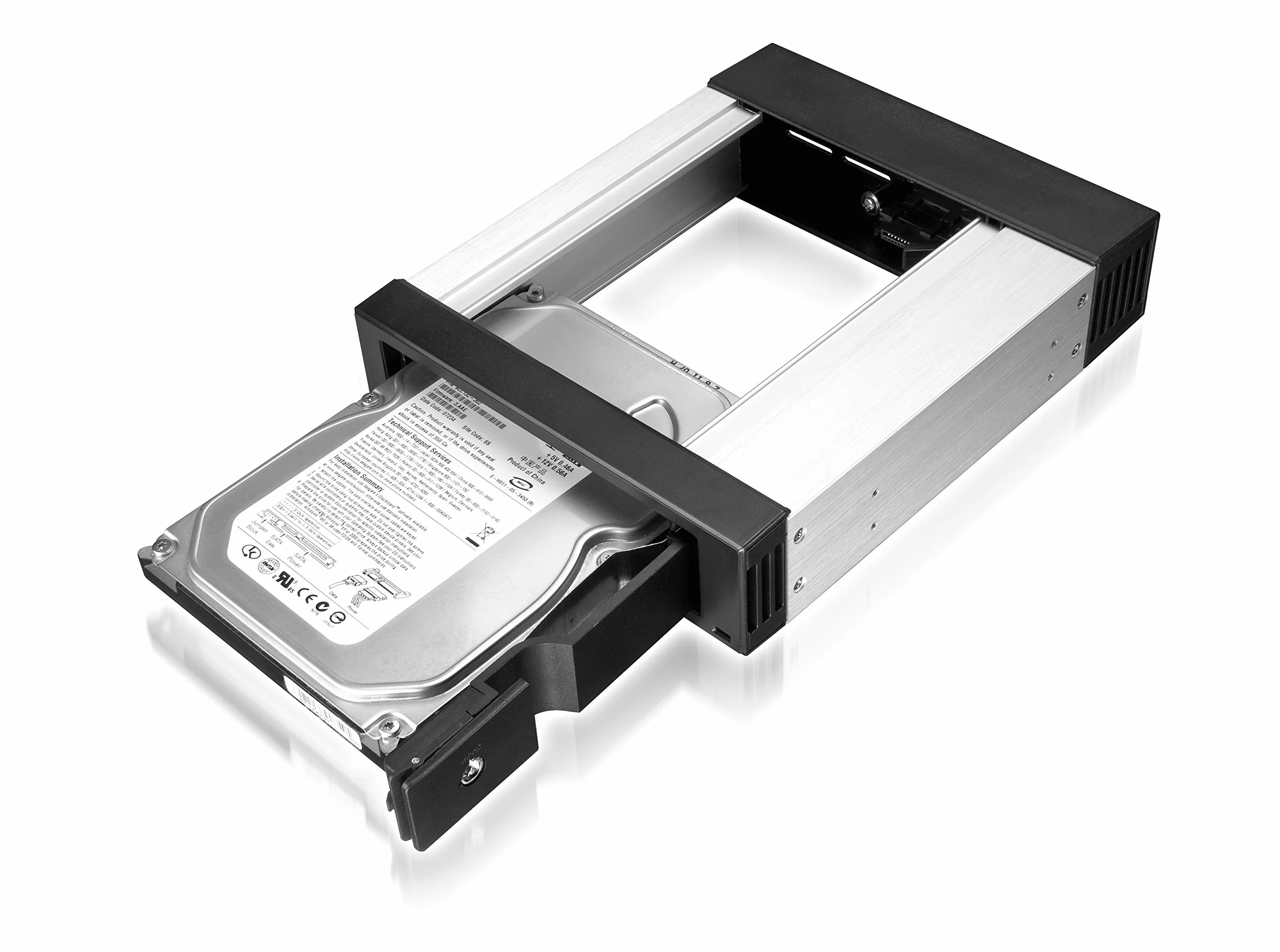 Icybox IB-158SK-B Ramka Wymienna do Dysków 3.5 Cala Czarny Szary