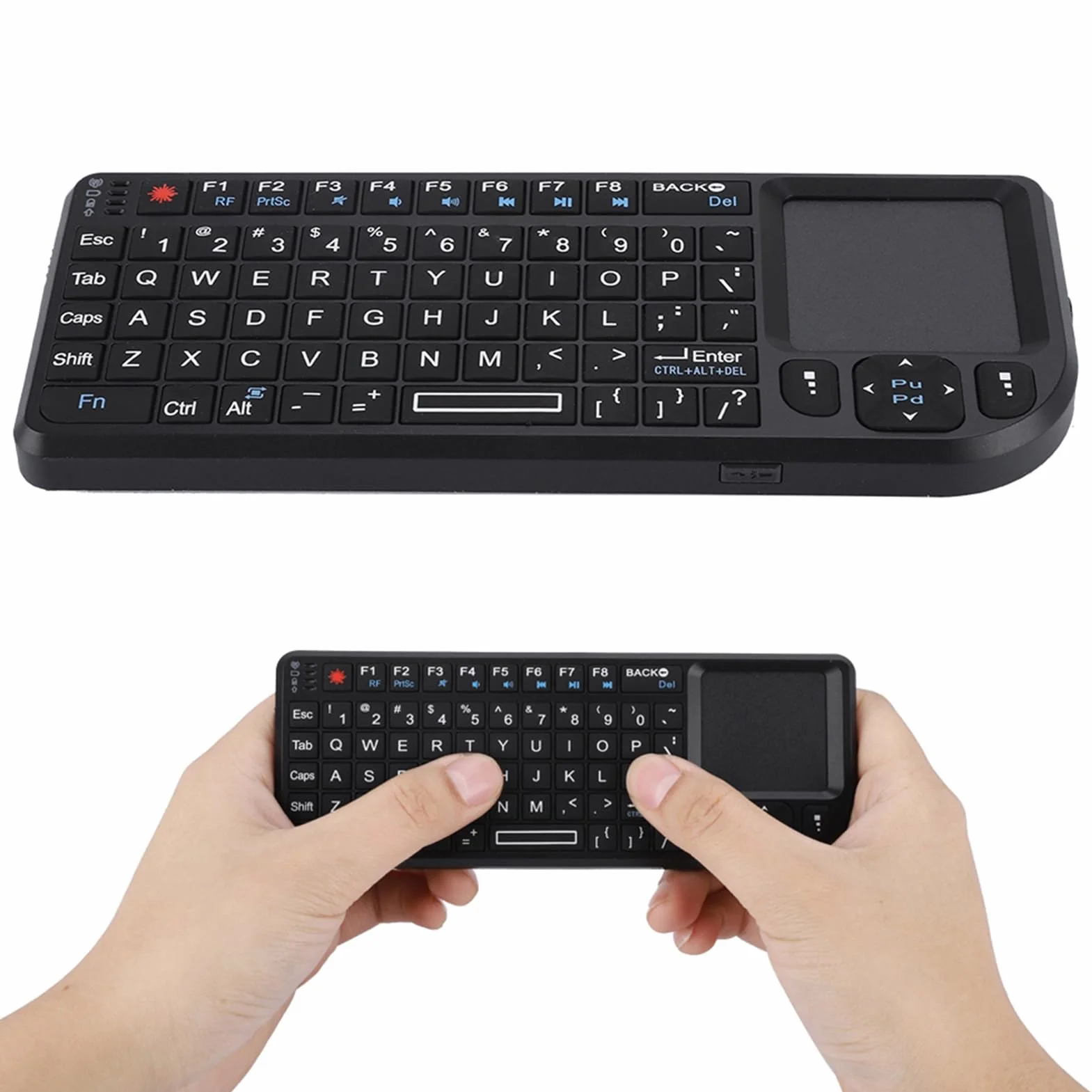 Mini Bezprzewodowa Klawiatura Bezprzewodowa i Myszy Touchpad Myszy, Ultra Cienki Klawiatura USB dla dla 360