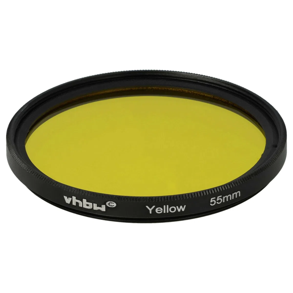 vhbw Uniwersalny kolorowy filtr żółty do obiektywów aparatu z gwintem filtra 55 mm - żółty filtr