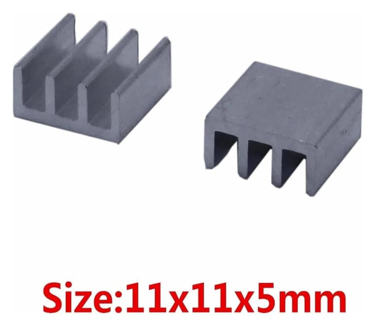 Używany w chłodnicach z chipem 100 sztuk/partia 11x11x5mm Radiator aluminiowy wytłaczany Radiator chłodnicy do elektronicznego układu scalonego Ram Cooler Chłodzenie