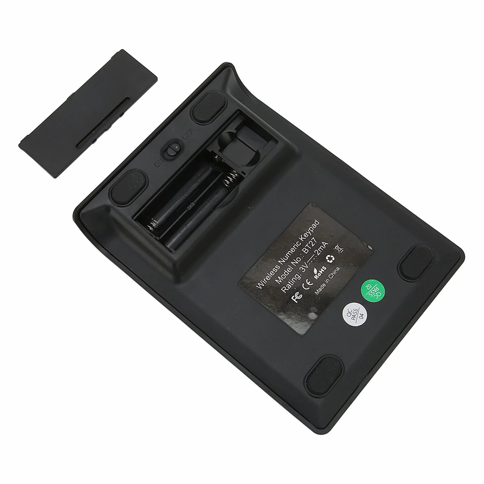 Bezprzewodowe Klawiatury Numeryczne, 27 Klawiszy Bluetooth Przenośny Numer Numpad Szybki Transfer Danych Automatyczna Klawiatura do Gier w Trybie Uśpienia Obsługa Klawiszy Skrótów do Laptopa Tablet
