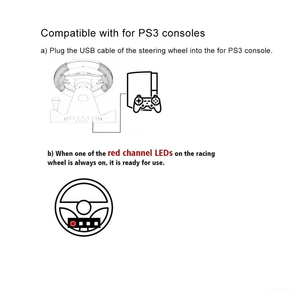 RiseNova ABS USB kierownica samochodowa z pedałami wibracje kompatybilna z przełącznikiem do Xbox na PS4 do gier komputerowych PS3 (3 w 1)
