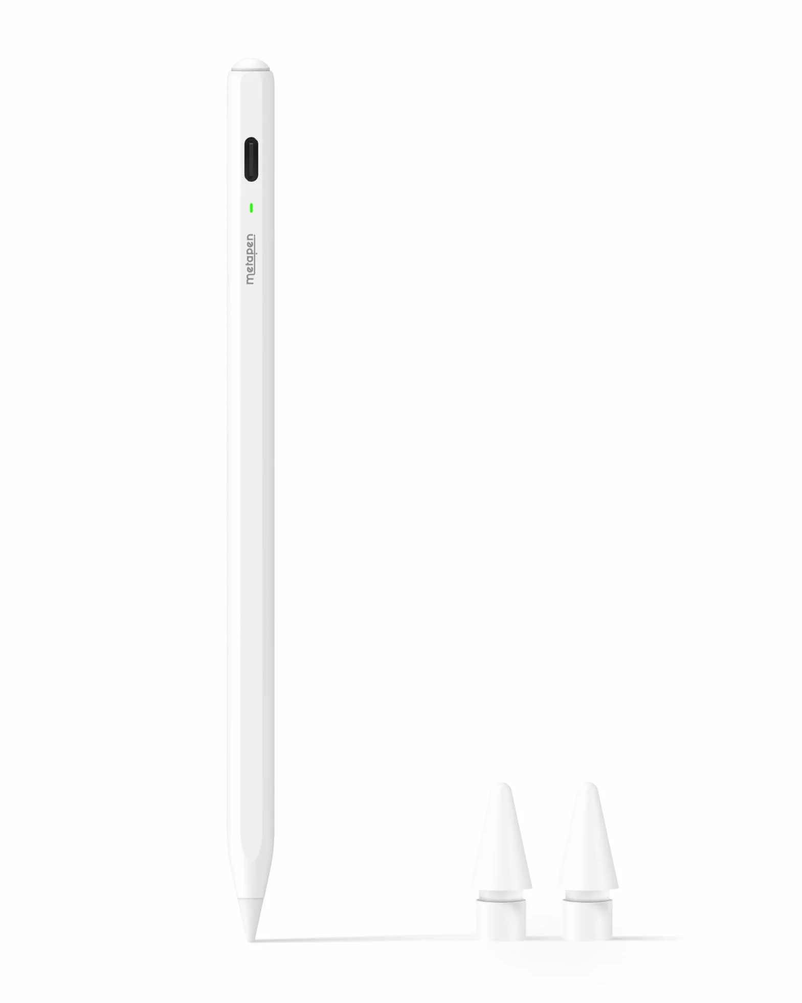 Metapen Rysik Air8 do Apple iPad 2018–2025, 20H Baterii, Szybkie Ładowanie, Wysokoprecyzyjny Rysik do iPada 11 A16/10/9/8/7/6 Gen, Pro 12.9/11/13 Cal M4, Air 3/4/5/M2/M3 (Biały)