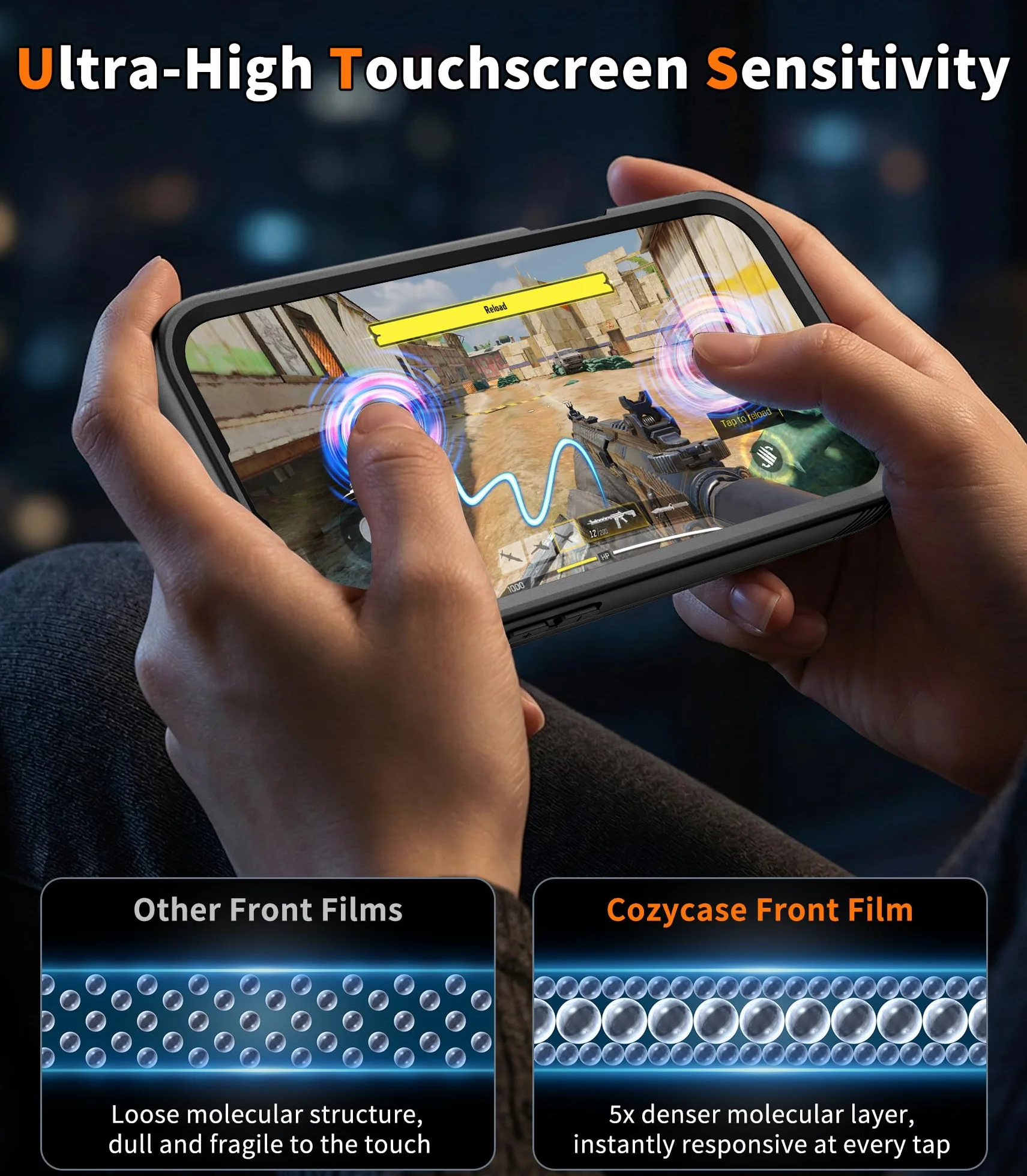 Cozycase Etui do iPhone 11 Wodoszczelne, Odporny na Upadki z 2m, Wojskowy Ochrony