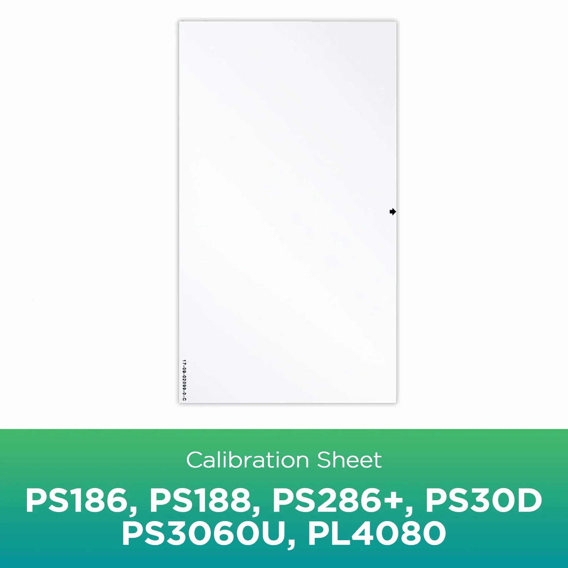Plustek Karta kontrolna kalibracji do skanerów PS286 Plus PS186 PS188 PS30D PS3060U PL4080