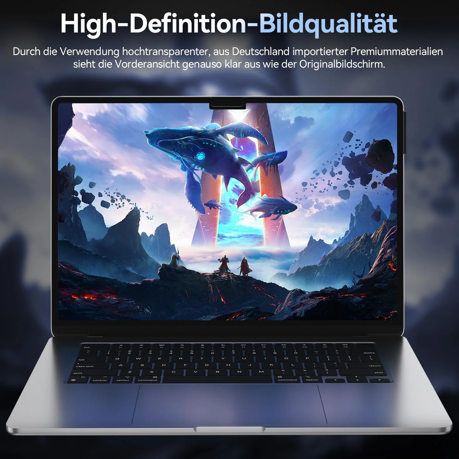 Filtr prywatyzujący do MacBook Air 13,6/13" (2022-2025, M2, M3, M4), MagicSuction, antyodblaskowy, ochrona prywatności