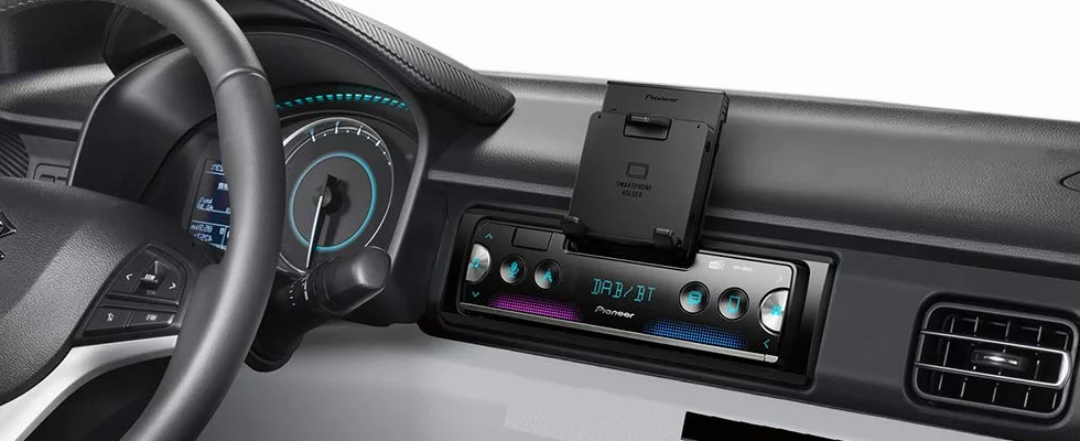 Pioneer SPH-20DAB, radio samochodowe 1DIN z RDS i DAB+, Bluetooth, USB do MP3, WMA, WAV, FLAC, obsługa systemu Android, sterowanie iPhone'em, aplikacja Smart Sync